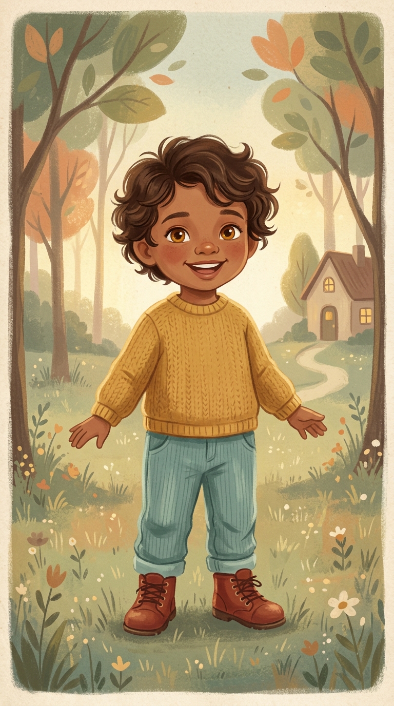 Retro Golden Book sample featuring a Adopted child