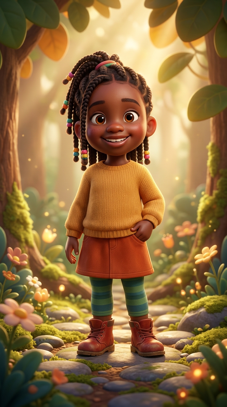 3D Cinematic sample featuring a Black child