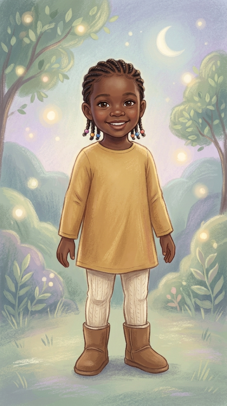 Soft Pastel sample featuring a Black child