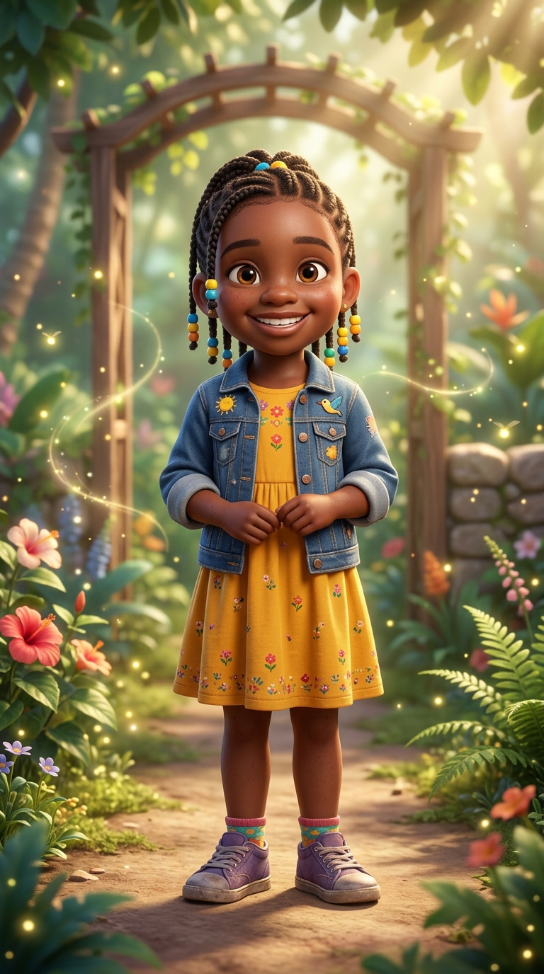 3D Cinematic sample featuring a Caribbean child