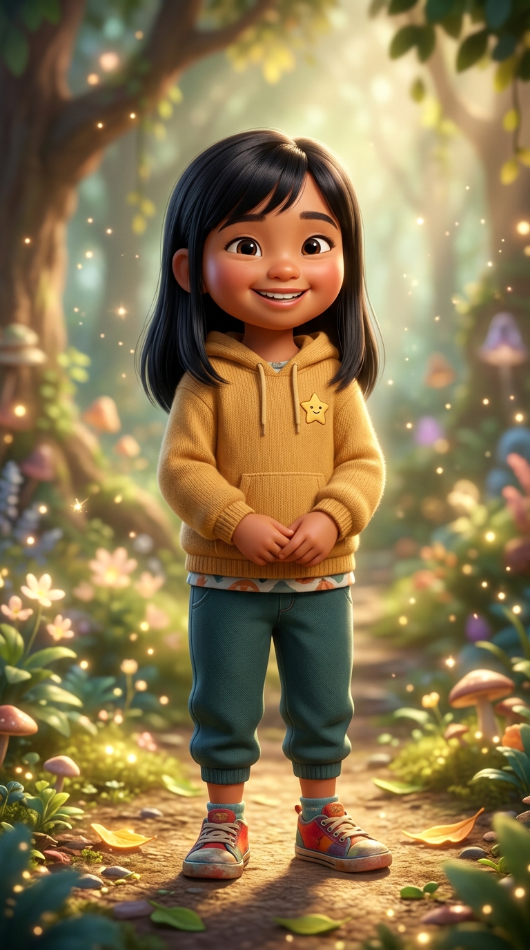 3D Cinematic sample of a child hero