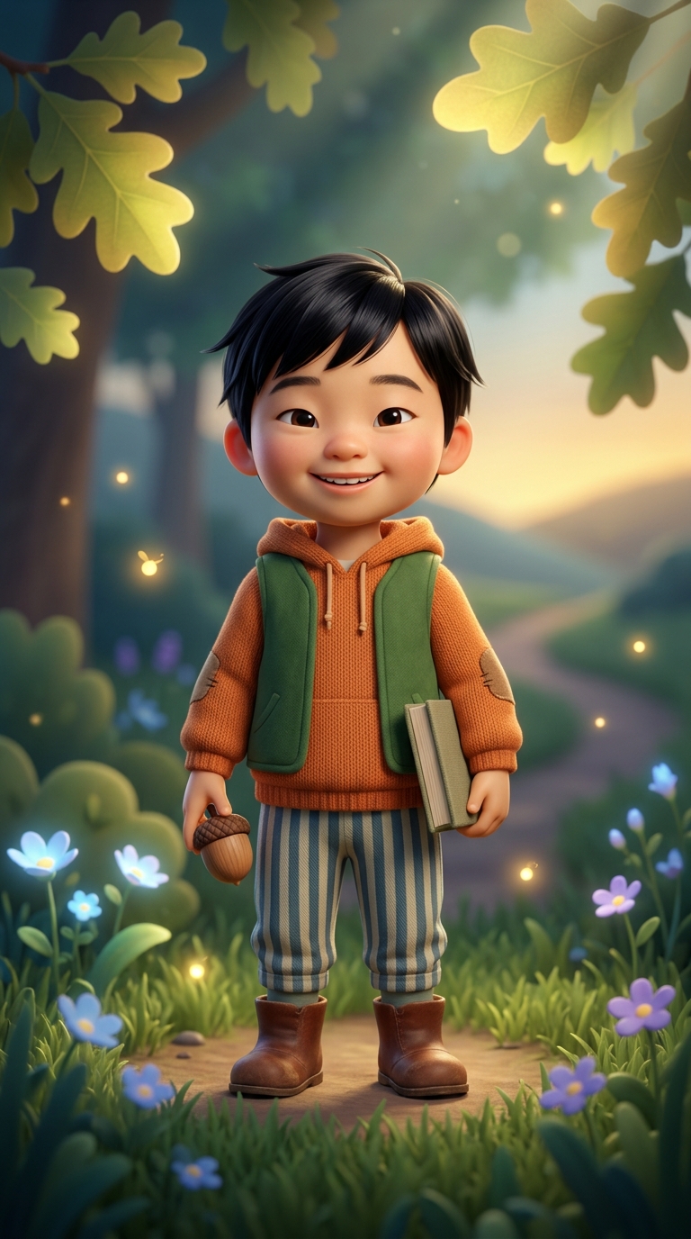 3D Cinematic sample featuring a East Asian child
