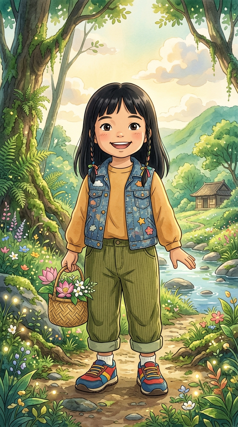 Anime / Ghibli sample of a child hero