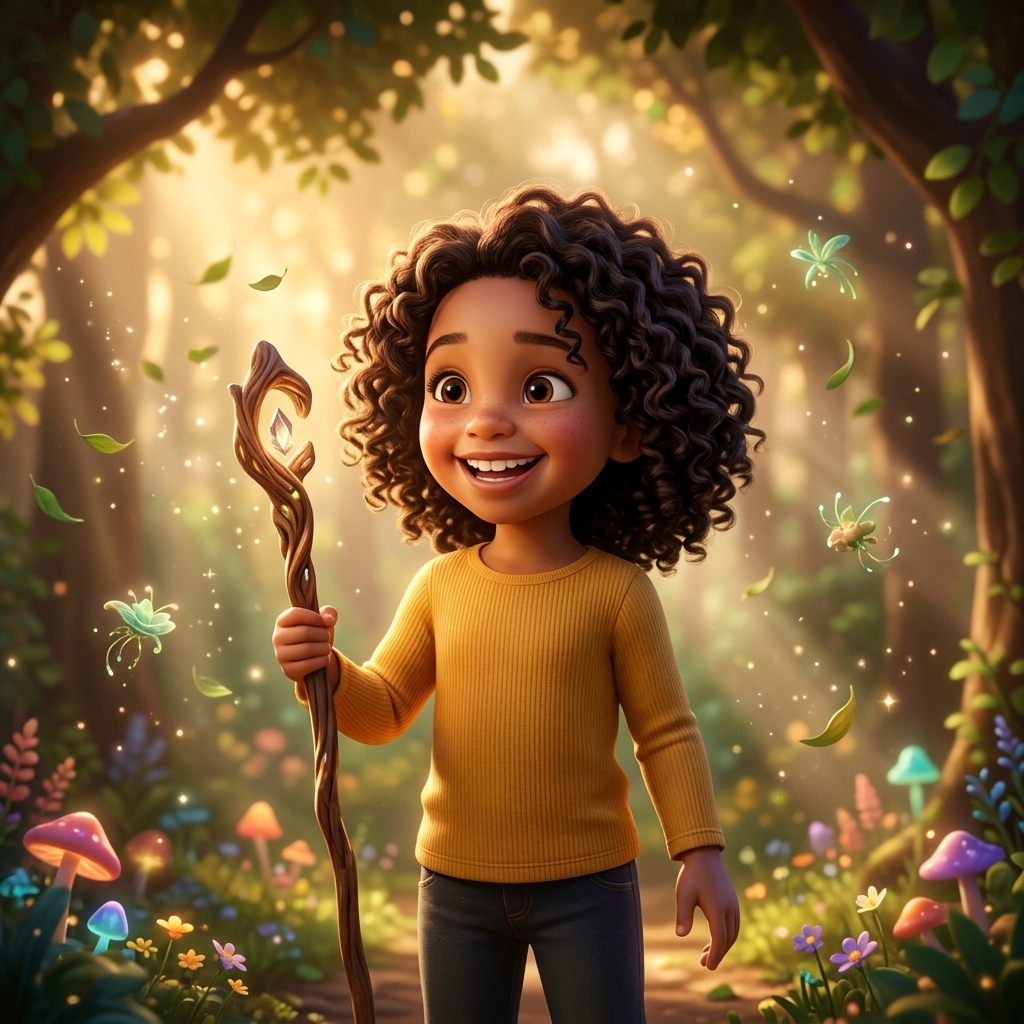 3D Cinematic sample of a child hero