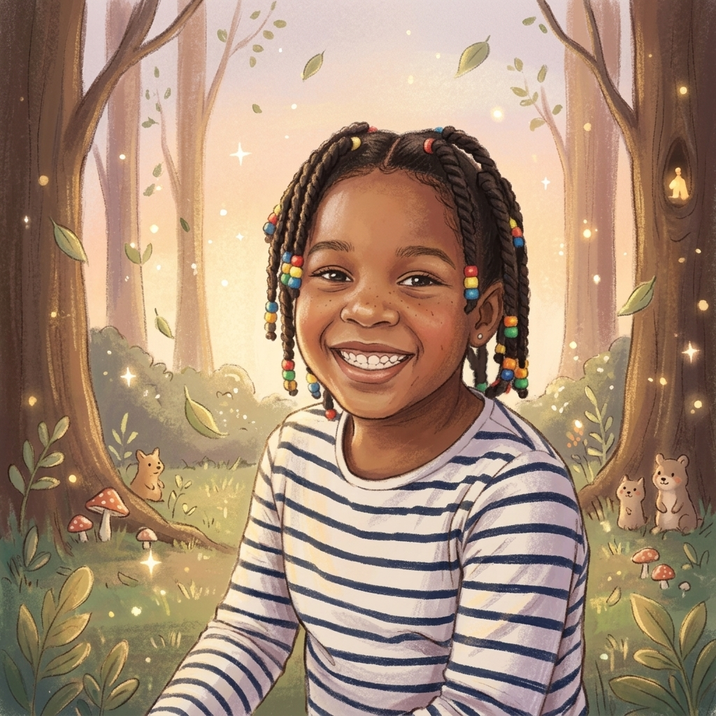 Soft Pastel sample of a child hero