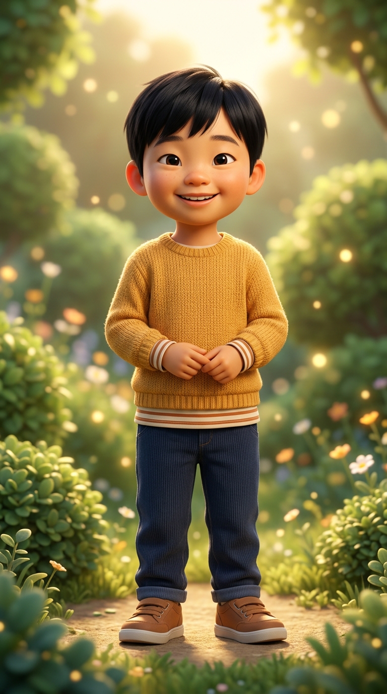 3D Cinematic sample featuring a Korean child