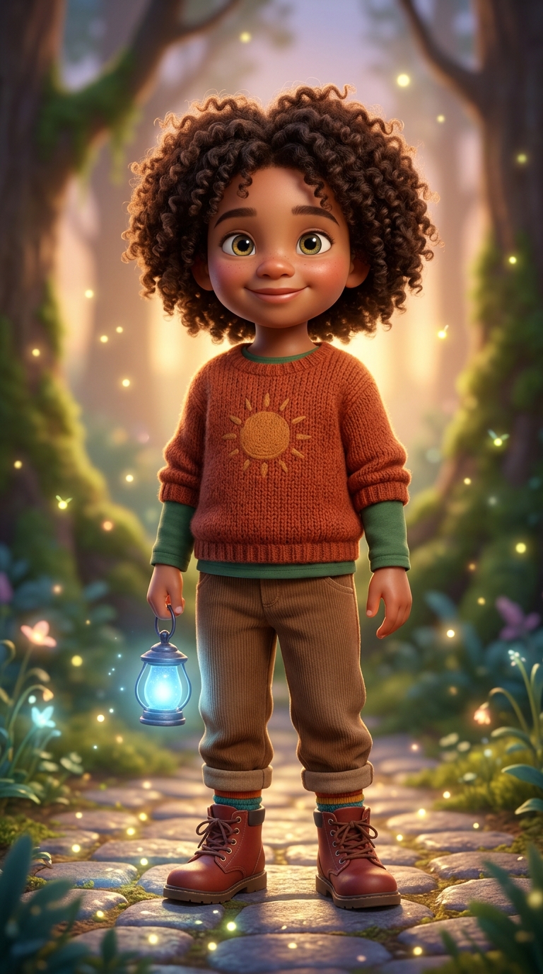 3D Cinematic sample featuring a Mixed Race child