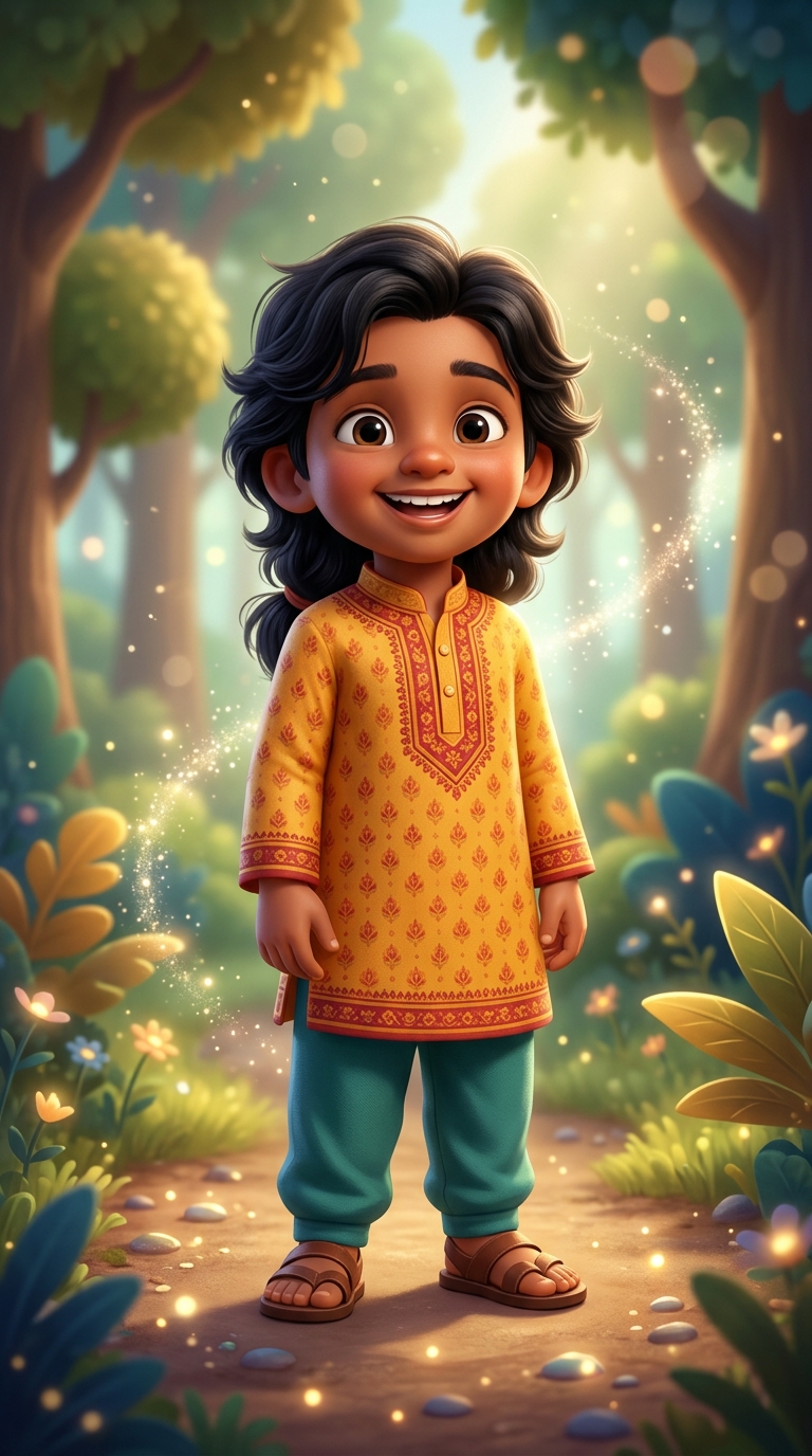 3D Cinematic sample featuring a South Asian child