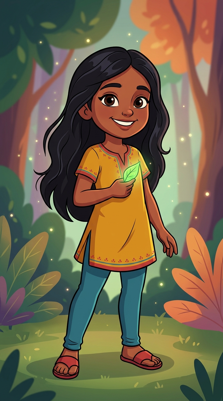 Bold Cartoon sample featuring a South Asian child
