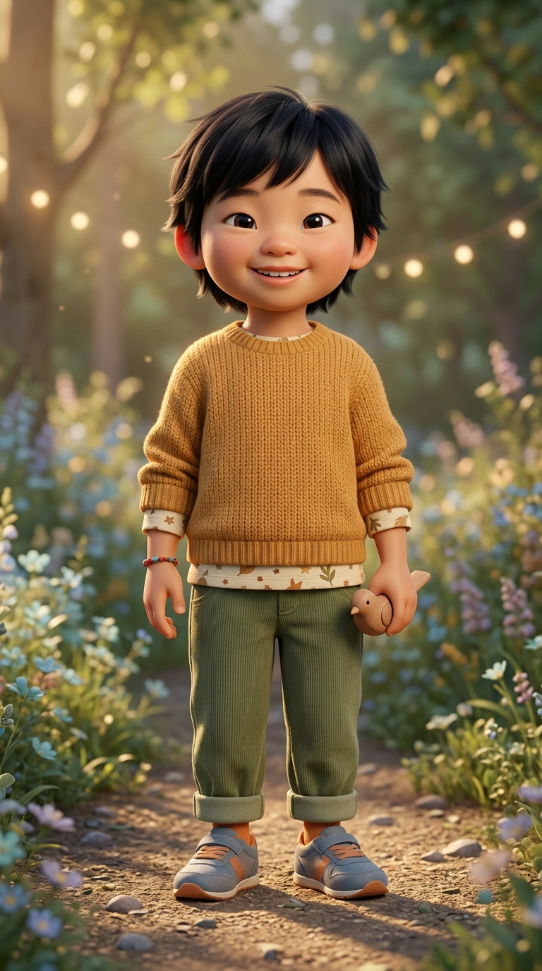 3D Cinematic sample featuring a Vietnamese child